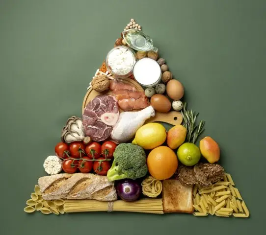 food pyramid based on the nutrition guidelines